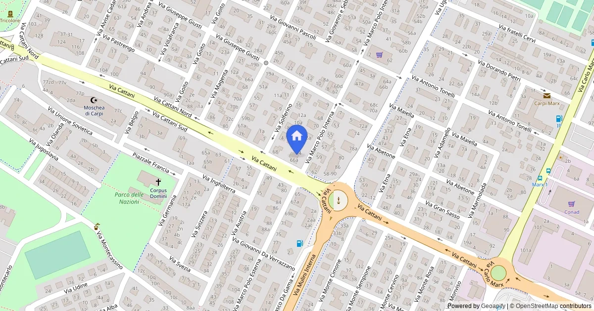 Appartamento con garage in via Marco Polo Interna 76, Carpi