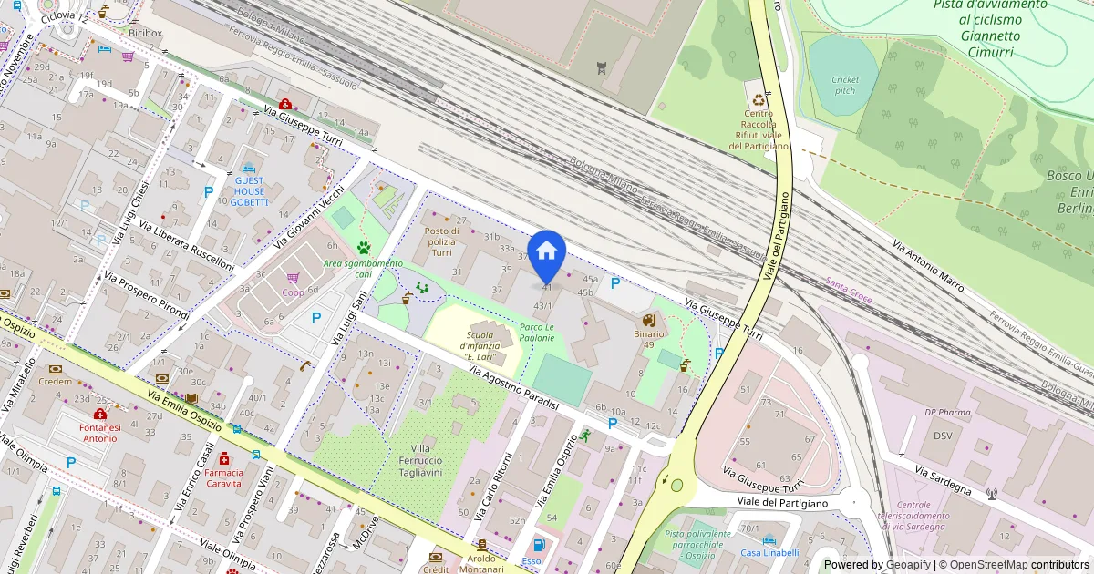 Appartamento in via Turri 41, Reggio Emilia