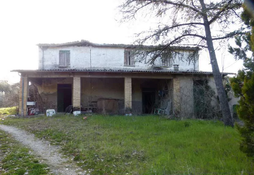 Fabbricato rurale in rudere con terreni agricoli a Meldola