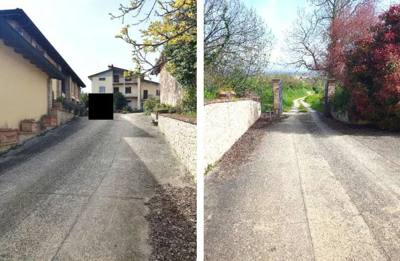 Fabbricato indipendente con abitazione, autorimessa e area pertinenziale