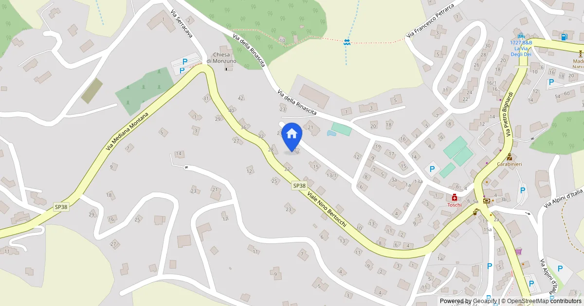 Fabbricato residenziale grezzo con terreno a Monzuno - map