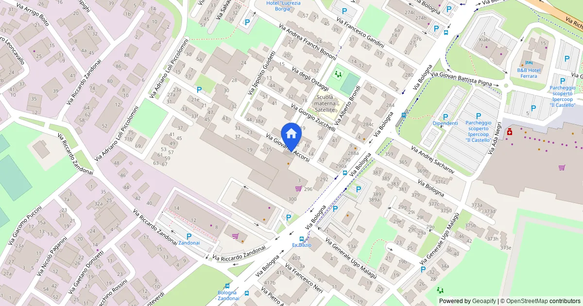 Ufficio al piano terra e primo in Ferrara, Via Accorsi 9