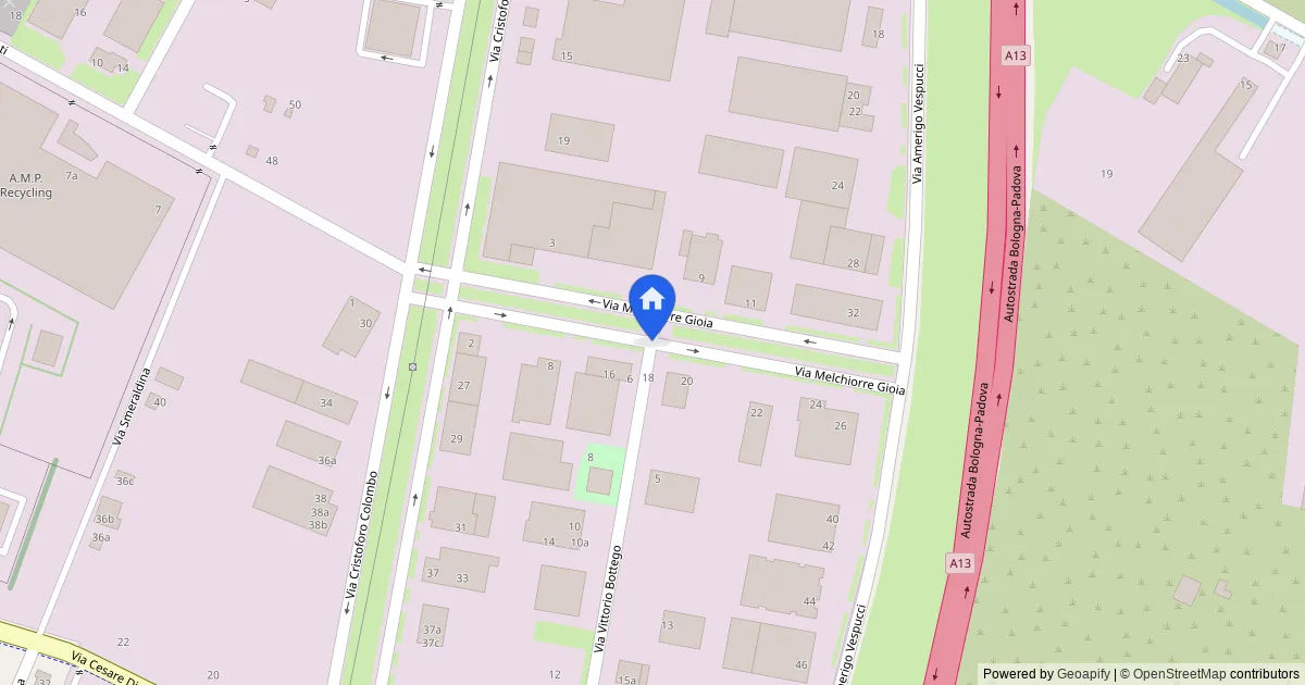 Capannone con ufficio e fabbricato al grezzo a Ferrara - map