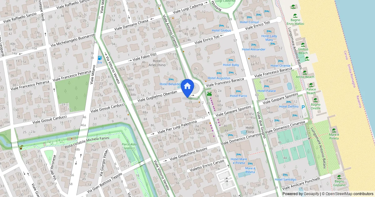 Ristorante con dehor e cantina a Cervia, Milano Marittima
