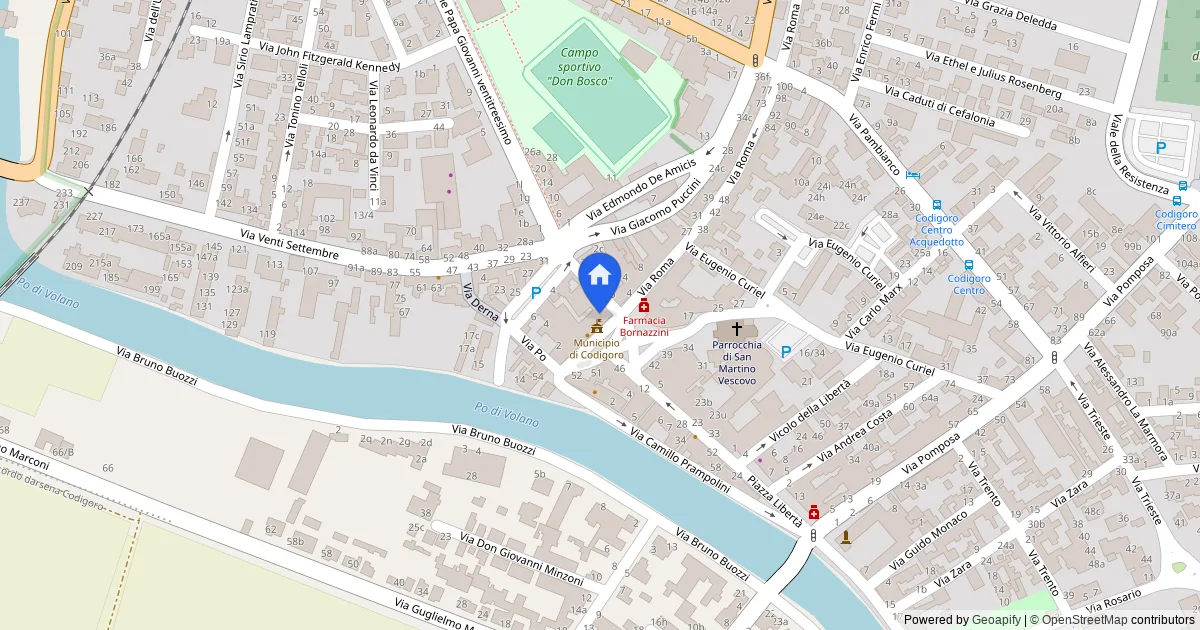 Immobili a Codigoro - map