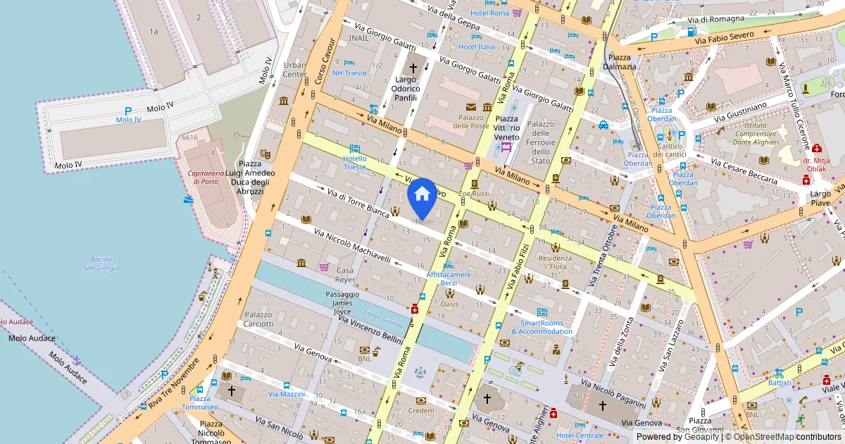 Appartamento al primo piano con soffitta in Via Torrebianca 10, Trieste