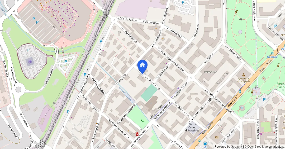 Appartamento al piano terzo con cantina in Via Ugo Foscolo 128, La Spezia