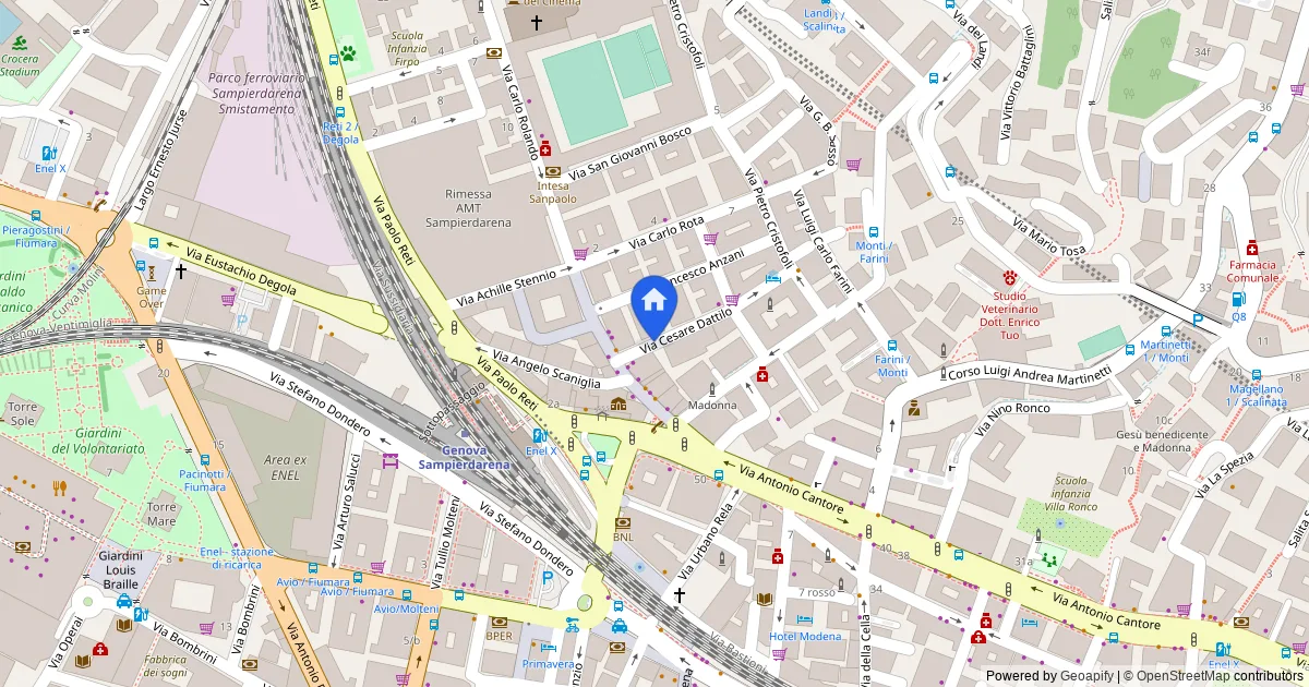 Appartamento al settimo piano in Via Cesare Dattilo 10, Genova