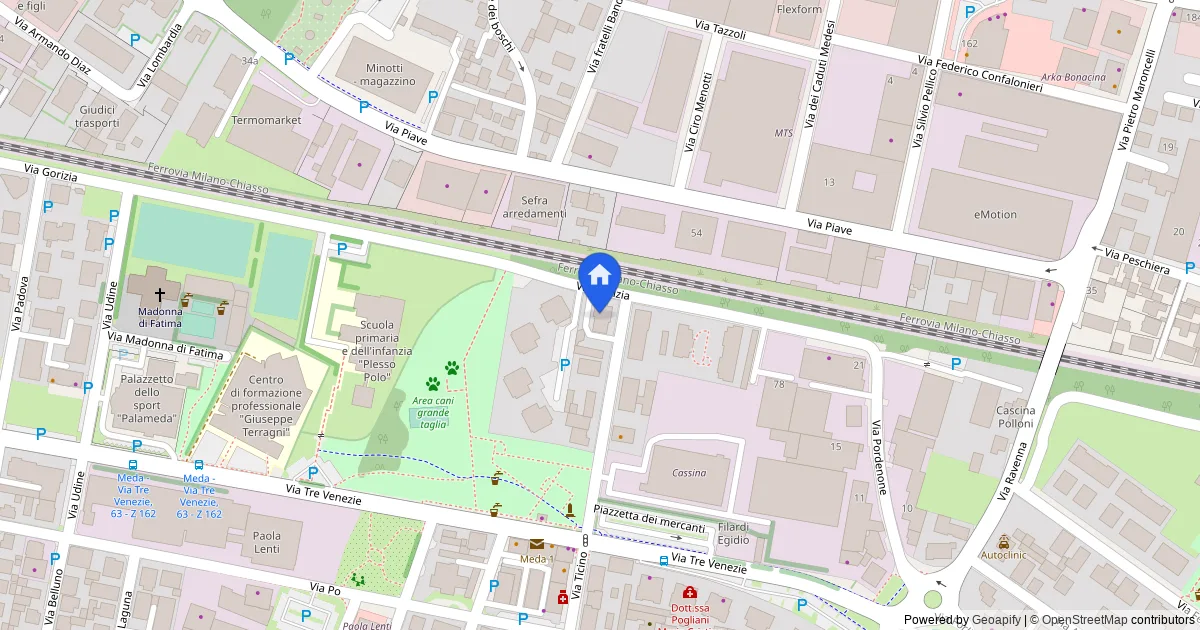Appartamento a Meda Via Gorizia 66, quota 1/2, con box e cantina
