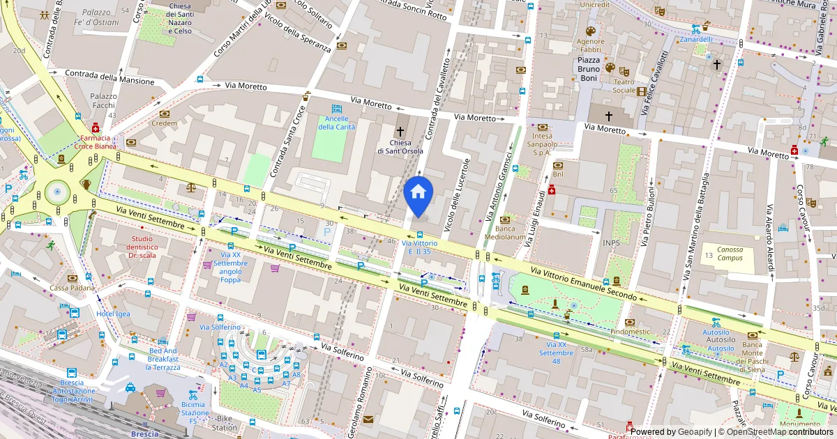 Negozio al piano terra e interrato in Via Vittorio Emanuele II, Brescia