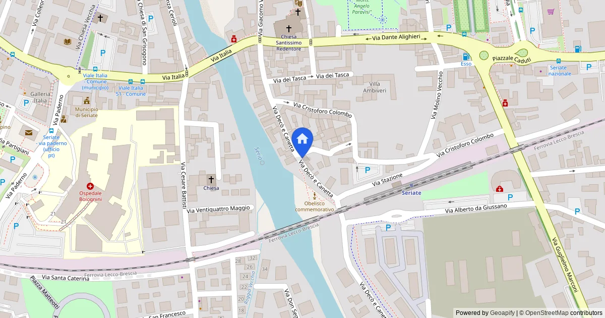 Appartamento su più livelli con area esterna in Seriate