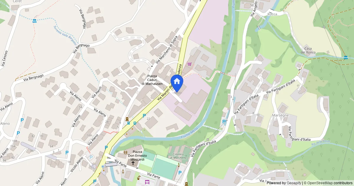 Deposito con uffici e area urbana in Marcheno