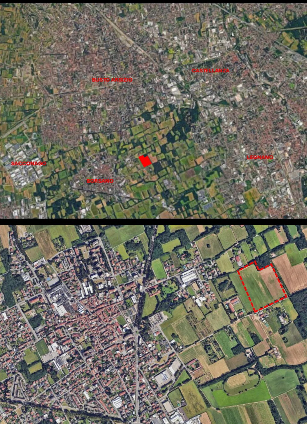 Terreno agricolo di 59.892 mq in Busto Arsizio, frazione Borsano