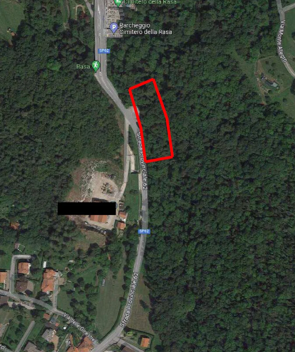 Terreni boschivi in località Rasa, Varese