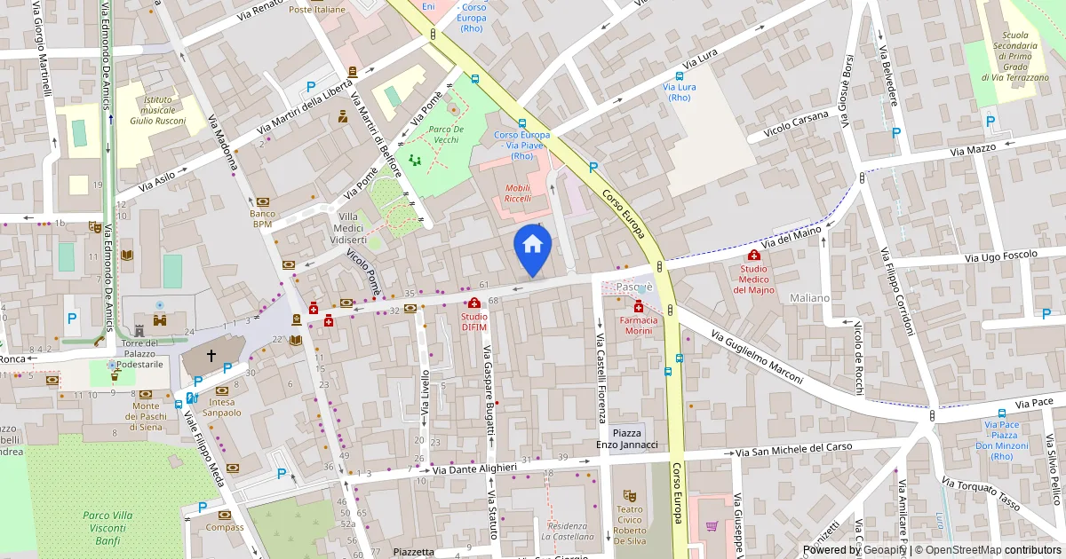 Magazzino, laboratorio e cantina in edificio storico vincolato a Rho