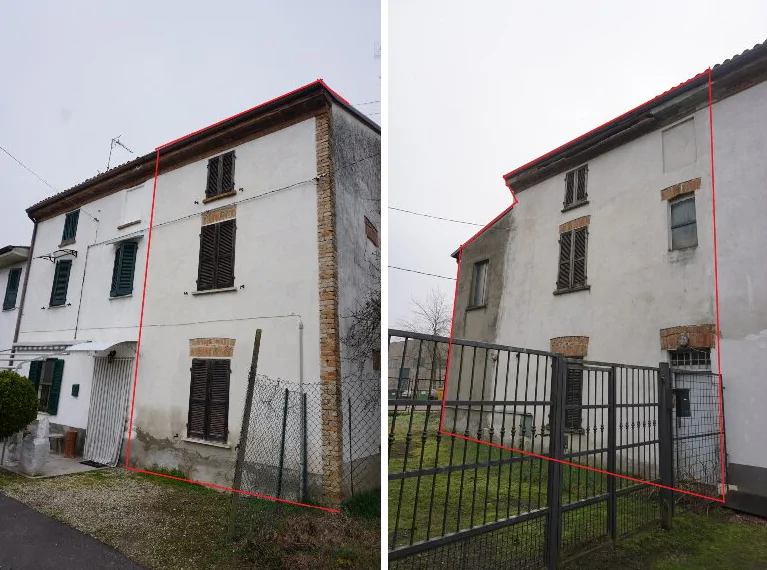 Porzione di edificio rurale con accessorio a Robecco Pavese