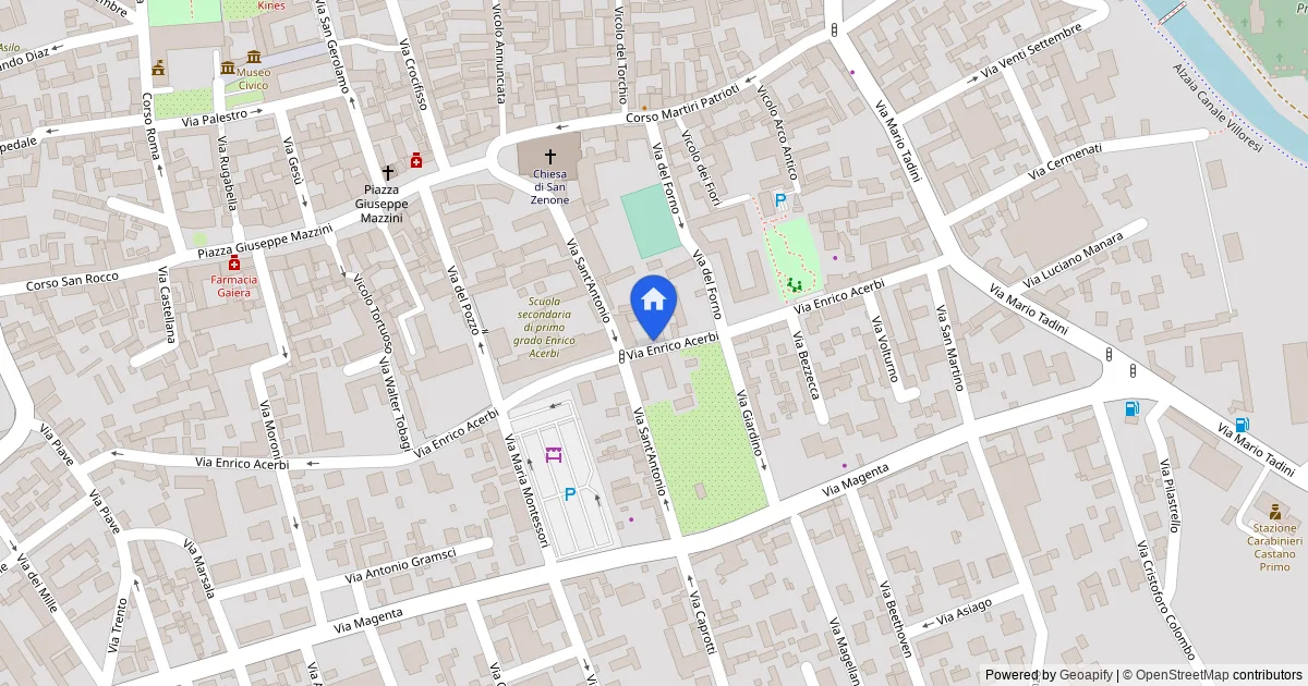 Deposito artigianale a Castano Primo, Via Acerbi 34