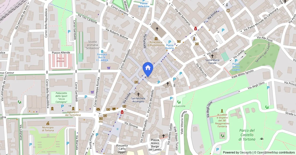 Appartamento al quarto piano in via Giordano Bruno, Tortona