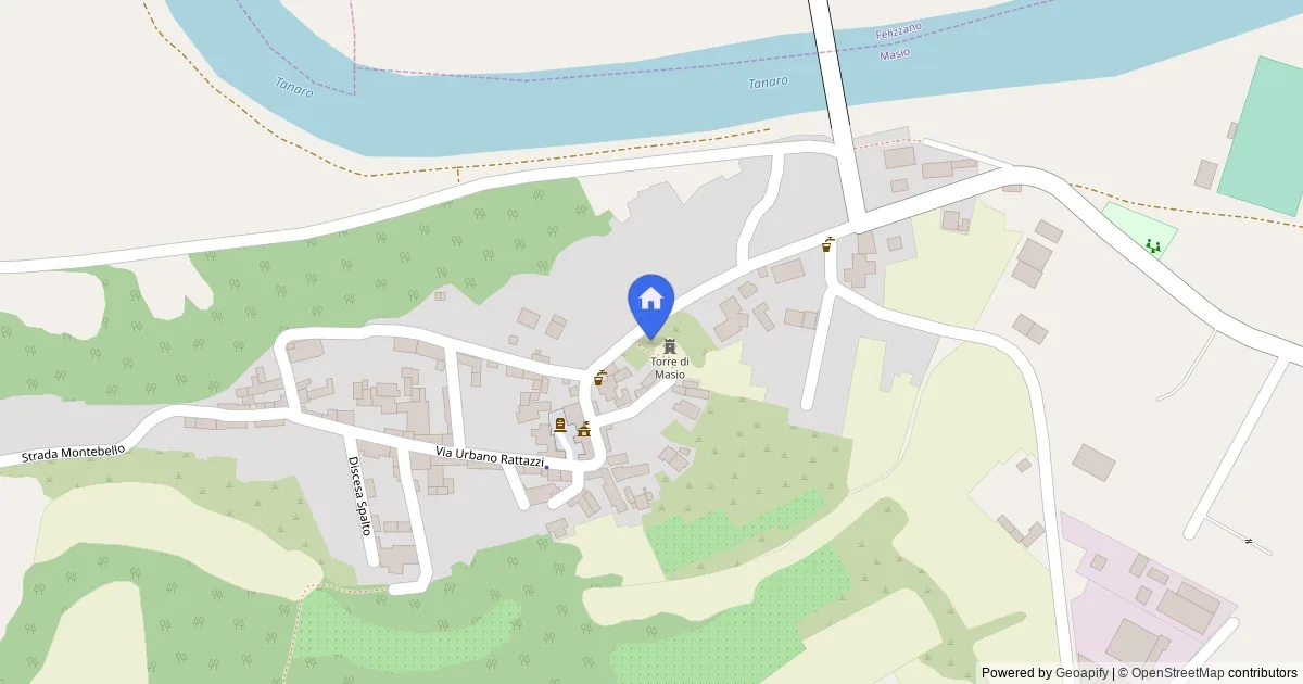 Appartamento al piano terra con box auto in Masio - map