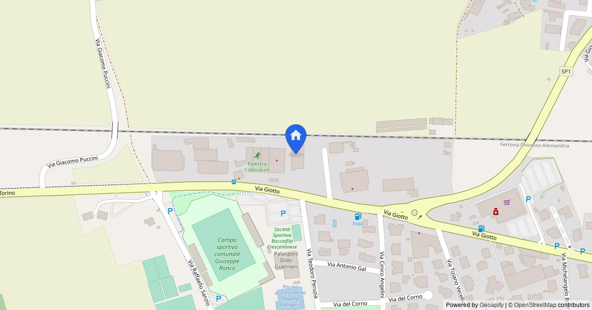 Capannone industriale con uffici e cortile in Crescentino