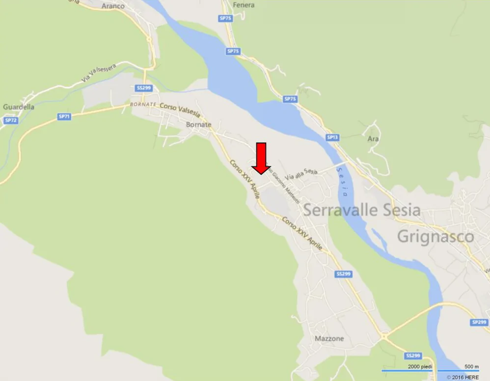 Capannone industriale adibito a panificio a Serravalle Sesia