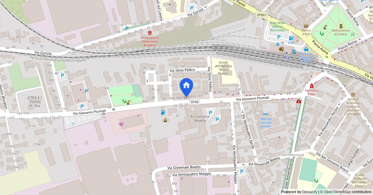 Appartamento in Bra via Piumati 84/B con cantina e sottotetto
