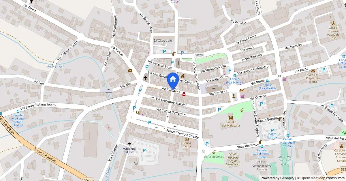 Magazzino al piano seminterrato in via Roma 182, Canale