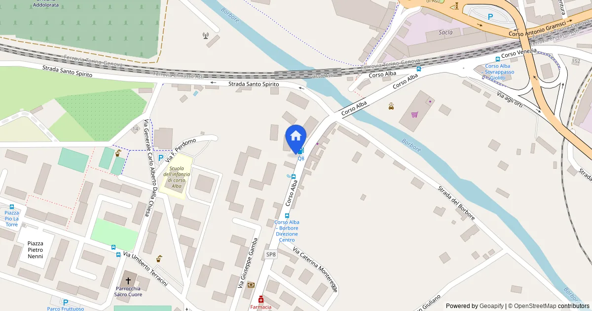 Appartamento mansardato in Asti, Corso Alba 17
