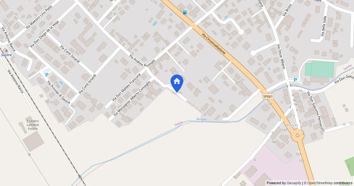 Appartamento con cantina e box auto a Sanfrè - map