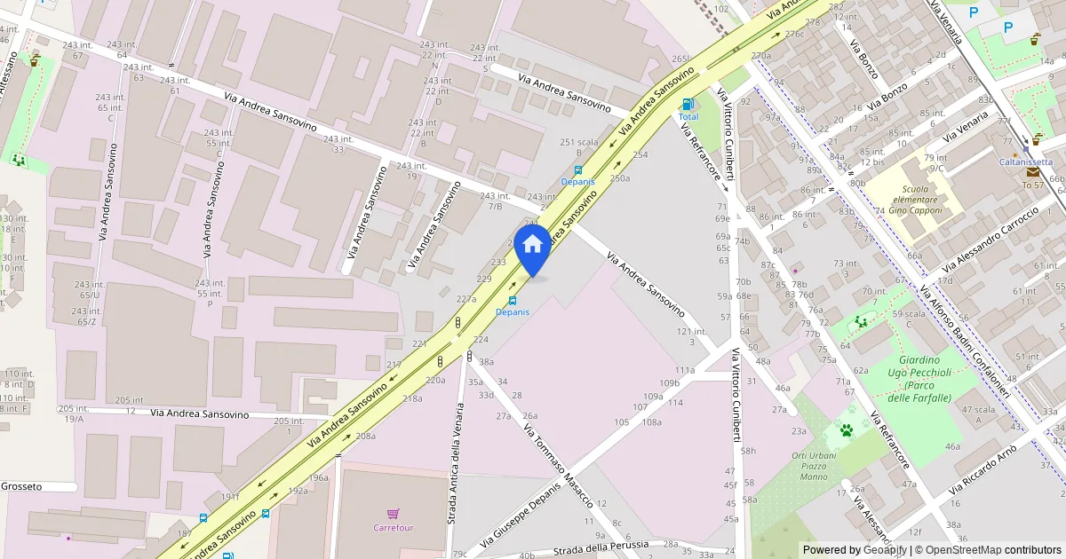 Appartamento con cantina in Torino Via Sansovino 236/bis