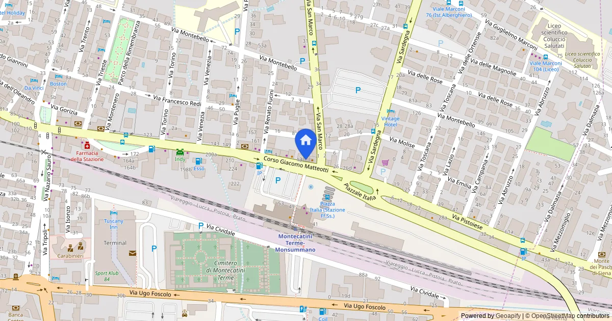 Negozio con magazzino e area urbana a Montecatini Terme