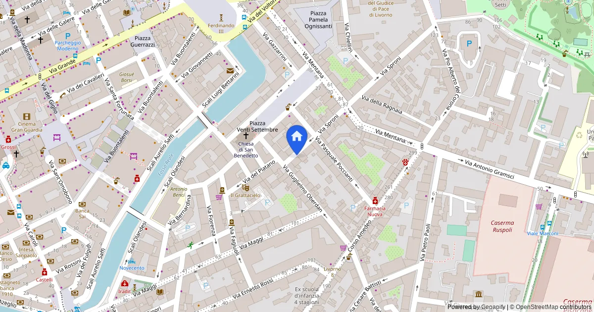 Appartamento al piano secondo in via Sproni 8, Livorno