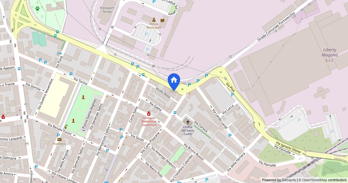 Appartamento al piano terzo con soffitta in Piombino