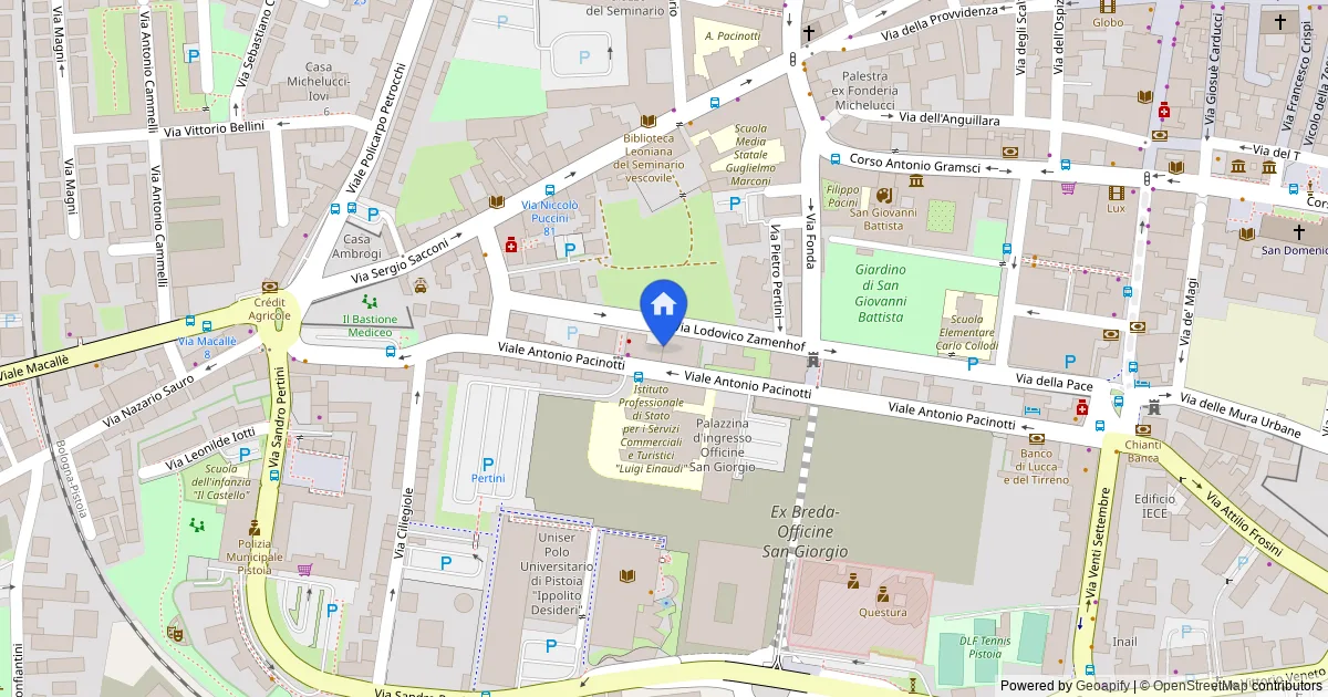 Appartamento al piano primo con soffitta in Viale Pacinotti 46, Pistoia