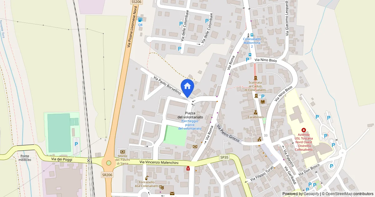 Appartamento con garage e cortili in Collesalvetti