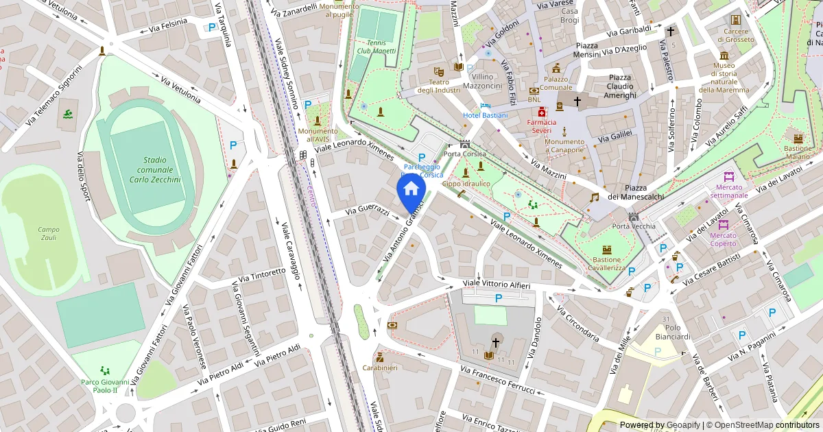 Ufficio al piano sottotetto in Via Gramsci 11, Grosseto