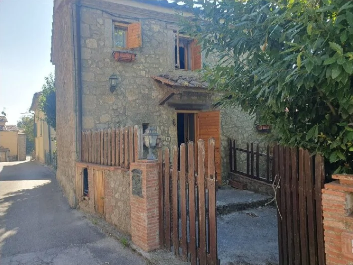 Fabbricato bifamiliare con corte e giardino a Santa Fiora