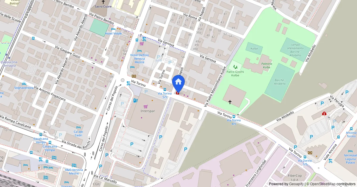 Appartamento con garage e magazzino in Via Torino, Mestre