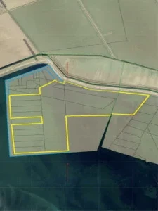 Terreno sommerso lagunare in Sacca di Scardovari