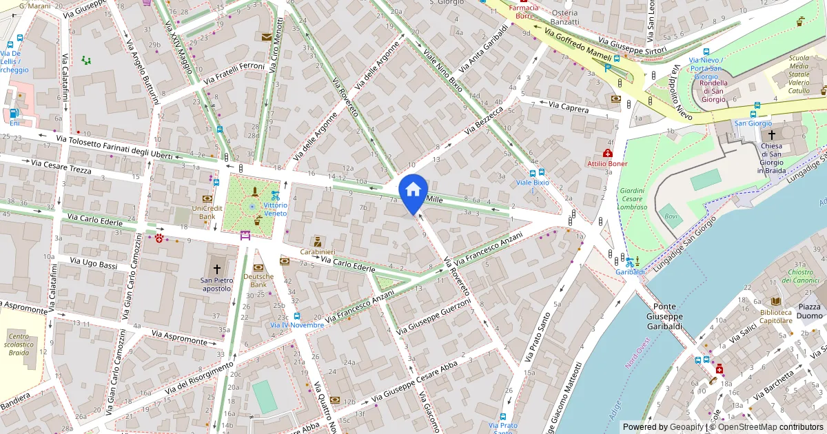 Appartamento piano terra con corte esclusiva e cantina in Verona